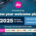 Jio 2025 Welcome Offer:  जियो का न्यू ईयर वेलकम प्लान 2025 लॉन्च: रिलायंस जियो का New Year धमाका