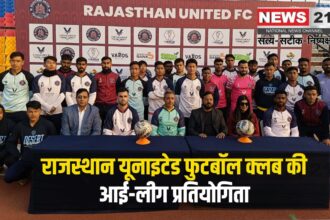 Rajasthan United Football Club's I-League competition: राजस्थान यूनाइटेड फुटबॉल क्लब की आई-लीग प्रतियोगिता :डिप्टी सीएम दीया कुमारी ने मुख्य अतिथि के रूप में शिरकत की