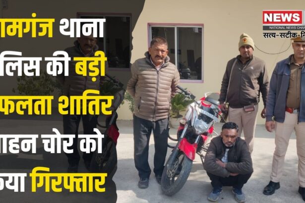 Big success of Ramganj police station: रामगंज थाना पुलिस की बड़ी सफलता: शातिर वाहन चोर सलमान खान गिरफ्तार, चोरी की मोटरसाइकिल और मोबाइल बरामद