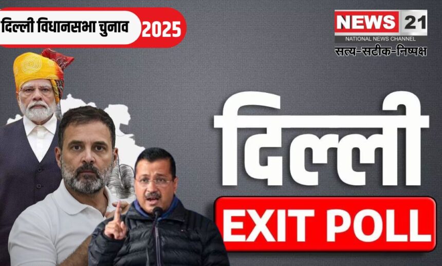 Delhi Vidhan Sabha Election  2025: दिल्ली चुनाव एग्जिट पोल: 14 में से 12 ने भाजपा को बहुमत का अनुमान लगाया