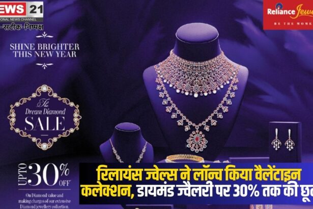 Reliance Jewels launches Valentine Collection: रिलायंस ज्वेल्स ने लॉन्च किया वैलेंटाइन कलेक्शन: डायमंड ज्वैलरी पर 30 प्रतिशत तक की छूट
