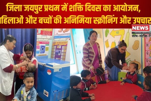 Shakti Diwas Organized: जिला जयपुर प्रथम में शक्ति दिवस का आयोजन: महिलाओं और बच्चों की अनिमिया स्क्रीनिंग और उपचार