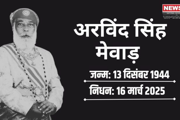 Udaipur Royal Family; Arvind Singh Mewar Death News : पूर्व राजपरिवार के सदस्य महाराणा अरविंद सिंह मेवाड़ का निधन: मेवाड़ अंचल में शोक की लहर 