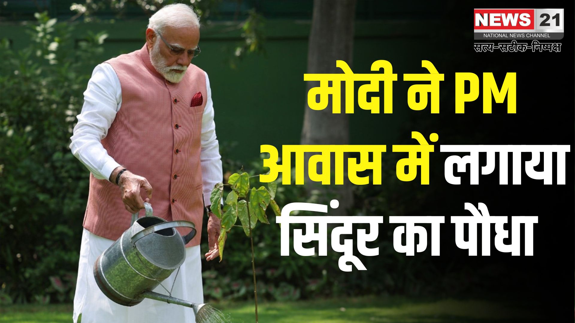 Narendra Modi Sindoor Plant News: सिंदूर का पौधा लगा PM आवास में: PM मोदी ने कहा- यह शौर्य की प्रेरणा