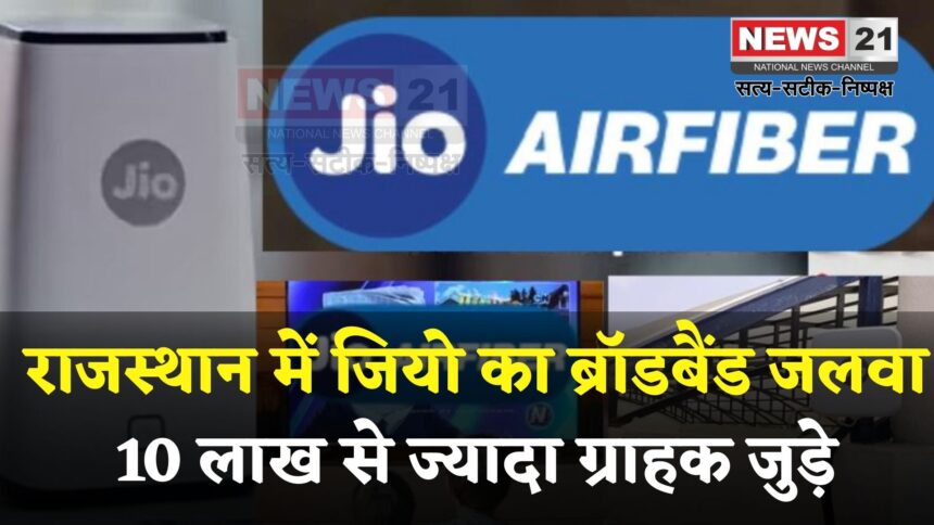 Reliance Jio: राजस्थान में जियो का ब्रॉडबैंड दबदबा: 10 लाख से अधिक ग्राहक, 5जी एफडब्ल्यूए में 75.6% मार्केट शेयर के साथ अव्वल