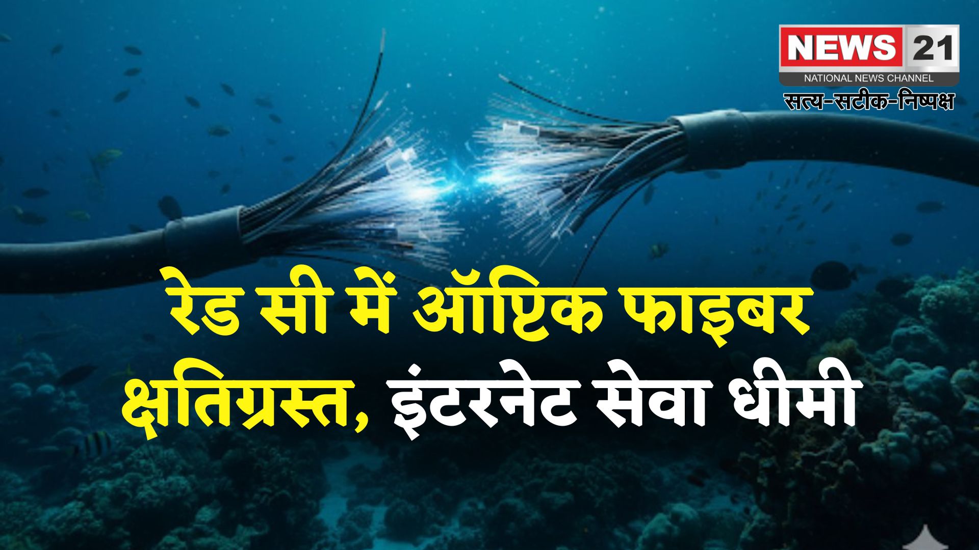 Red Sea Cable Cuts Disrupt Global Internet: दुनियाभर के 17% इंटरनेट ट्रैफिक पर संकट: रेड सी में कटे फाइबर केबल्स