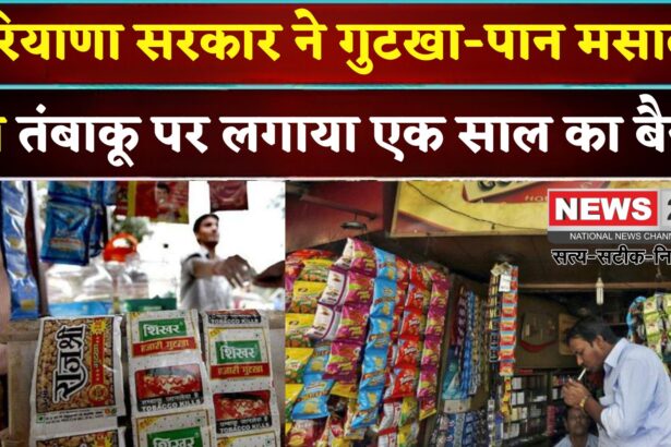 Haryana Government Pan Masala: हरियाणा में गुटखा-पान मसाला और तंबाकू उत्पादों पर एक साल का प्रतिबंध