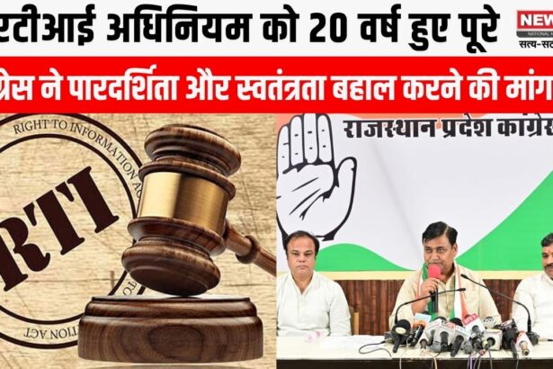 आरटीआई अधिनियम को 20 वर्ष हुए पूरे