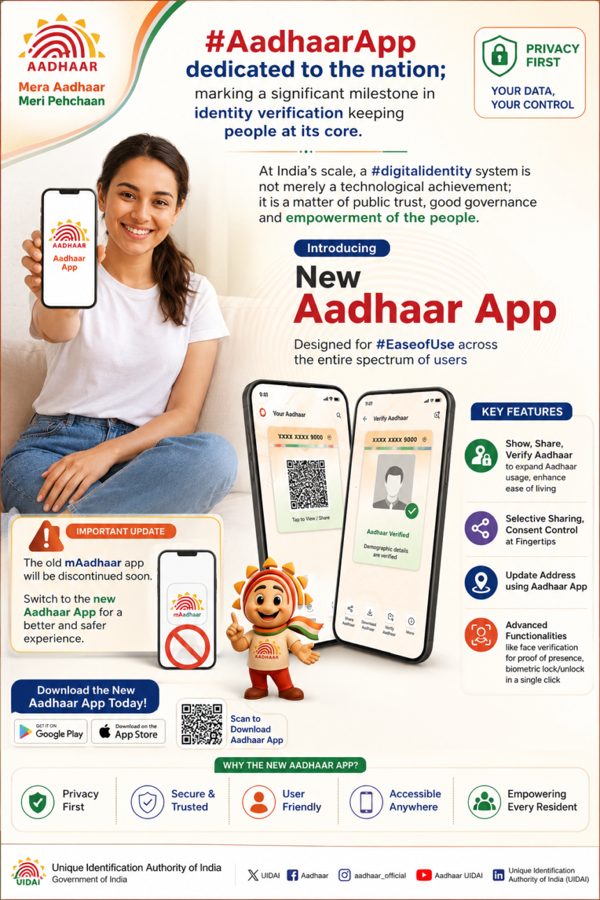 New Aadhar App