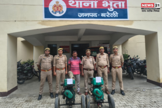बरेली पुलिस ने दो चोरी के इंजन सहित एक आरोपी किया गिरफ्तार