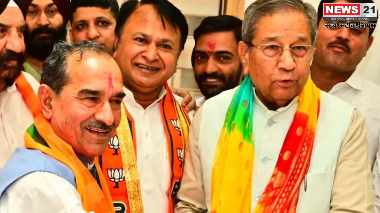 भाजपा प्रदेशाध्यक्ष मदन राठौड़ के साथ घनश्याम तिवाड़ी
