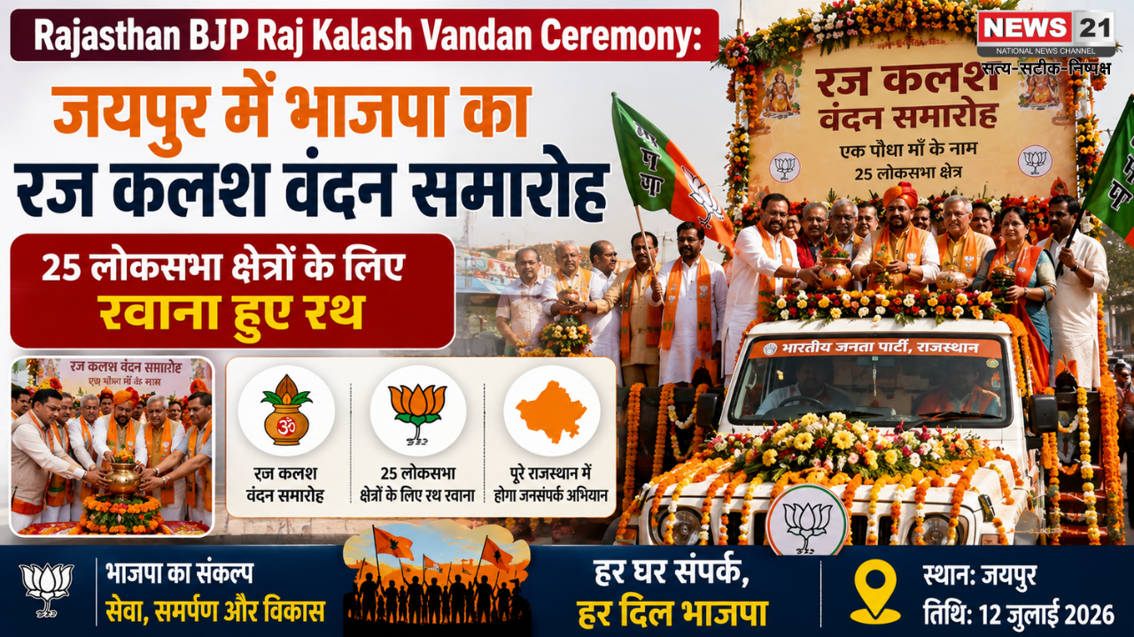 Rajasthan BJP Raj Kalash Vandan Ceremony