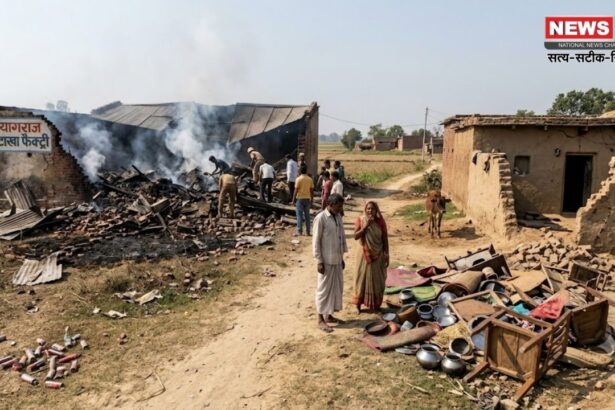 प्रयागराज पटाखा फैक्ट्री विस्फोट