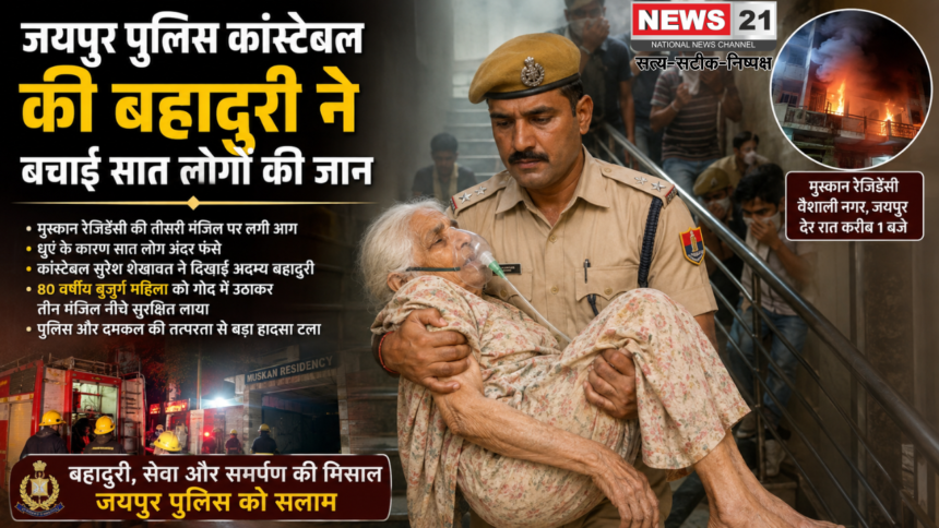 जयपुर पुलिस कांस्टेबल की बहादुरी