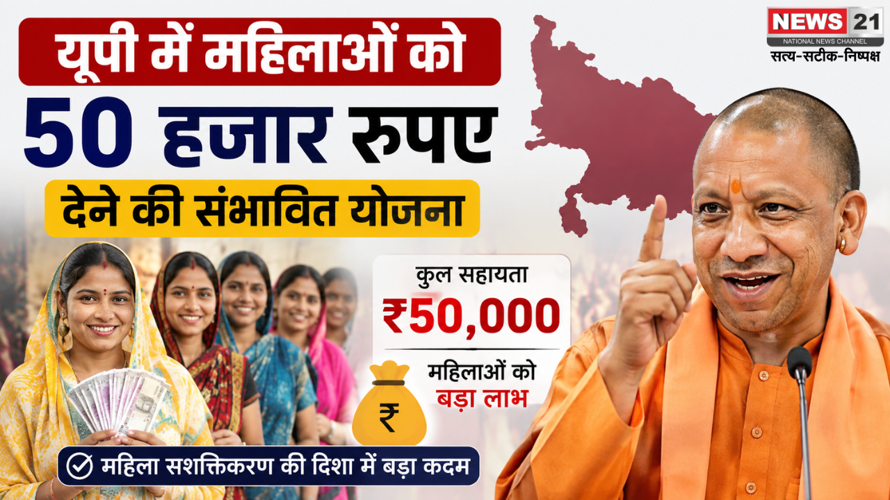 यूपी में महिलाओं को 50 हजार रुपए