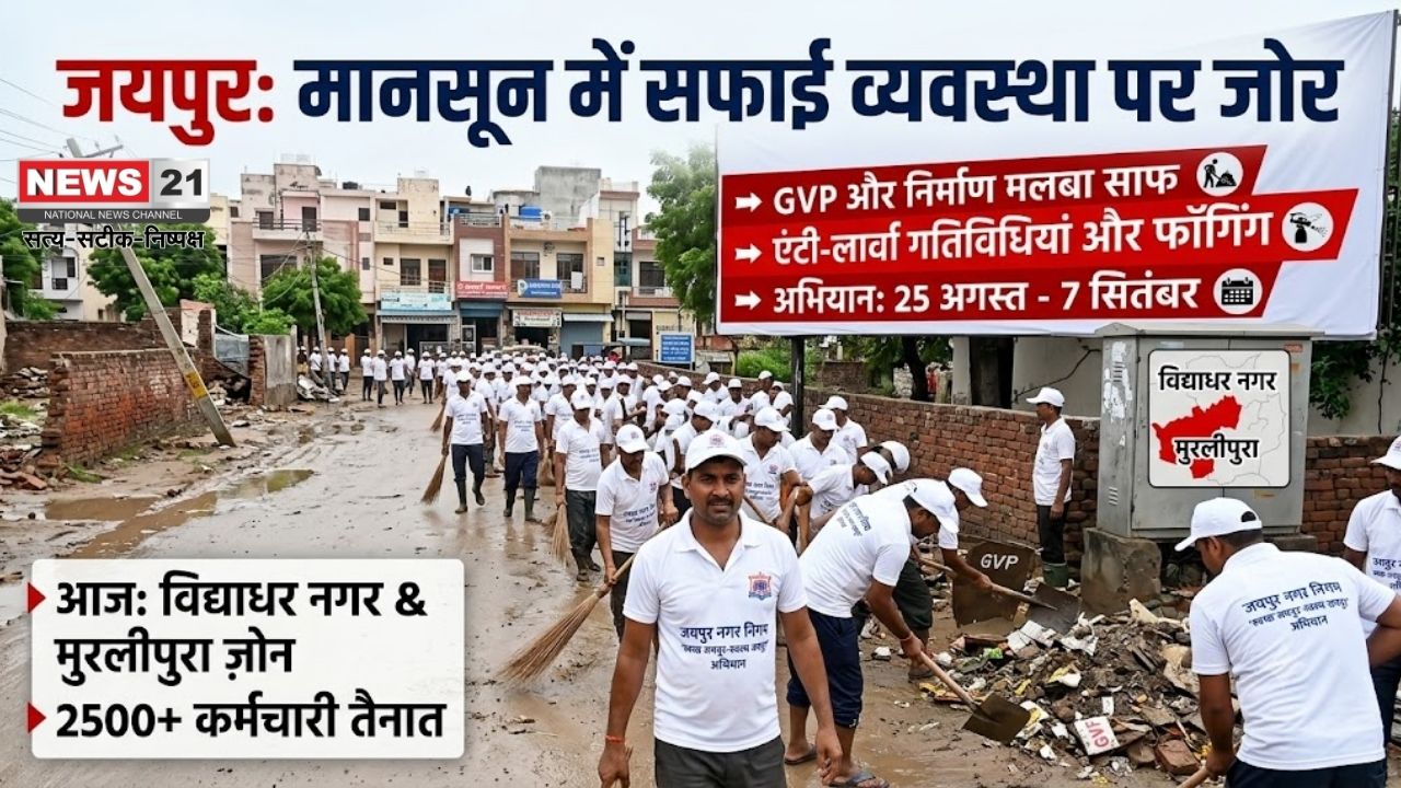 जयपुर नगर निगम सफाई अभियान
